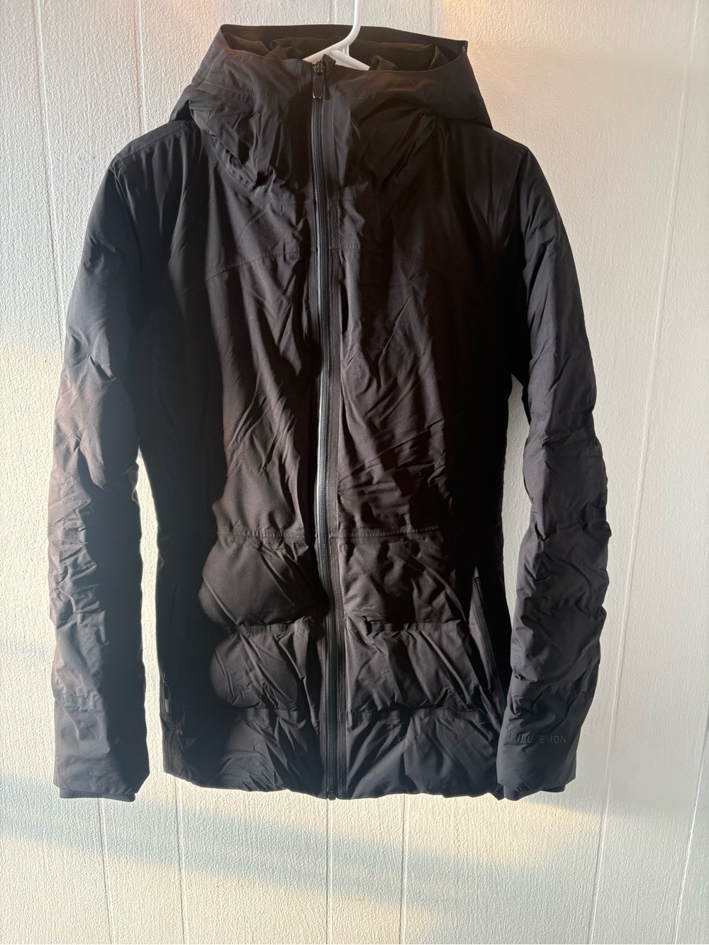 lululemon athletica Black Hooded Puffer Jacket